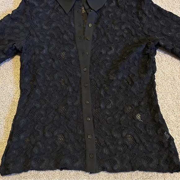 Anne Fontaine Paris Elga Lace Blouse - Picture 6 of 11